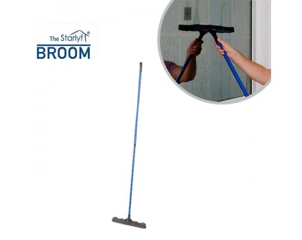 Starlyf Broom - Rubber bristle broom