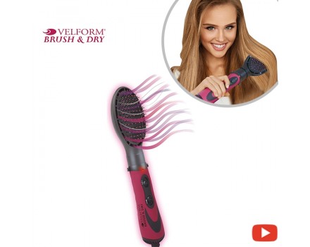 Velform Brush & Dry Pro - Straightening hair brush