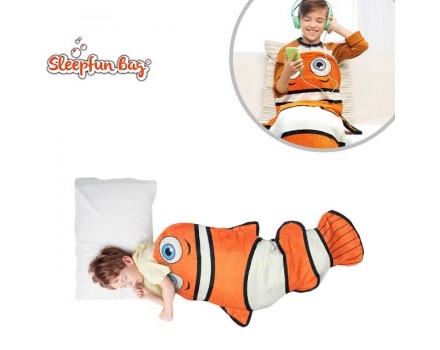 Sleepfun Bag - Fun clown fish blanket