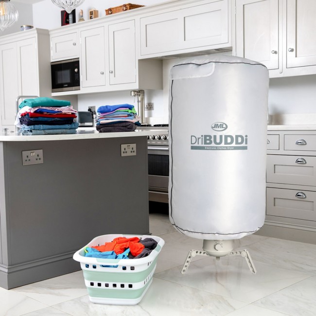Sèche-Linge Électrique, 1500 W 2 Niveaux Portable Pliable-Séchoir