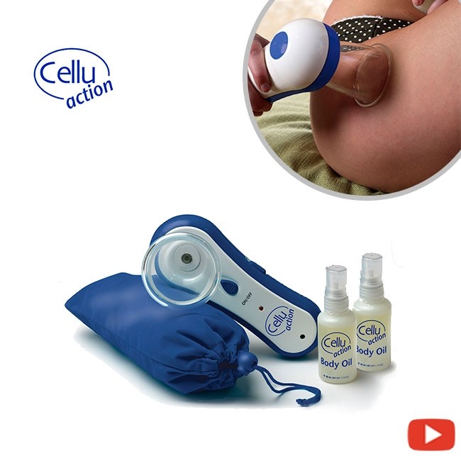 Portable vacuum therapy device Cellulaction