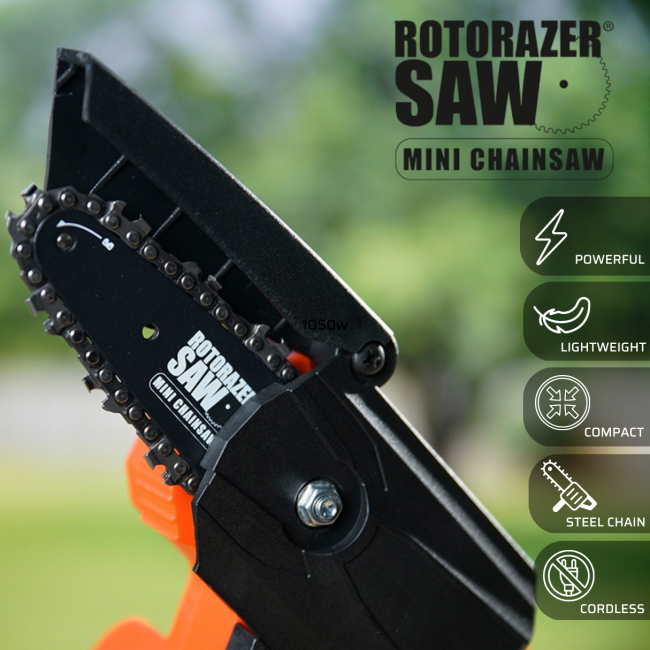 Rotorazer Mini Chainsaw Portable Lightweight Chainsaw