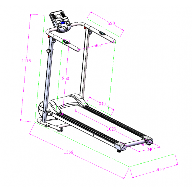Gymform Slim Fold Treadmill PRO VERSION Foldable & Compact Treadmill