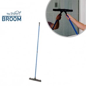 Starlyf Broom - Rubber bristle broom