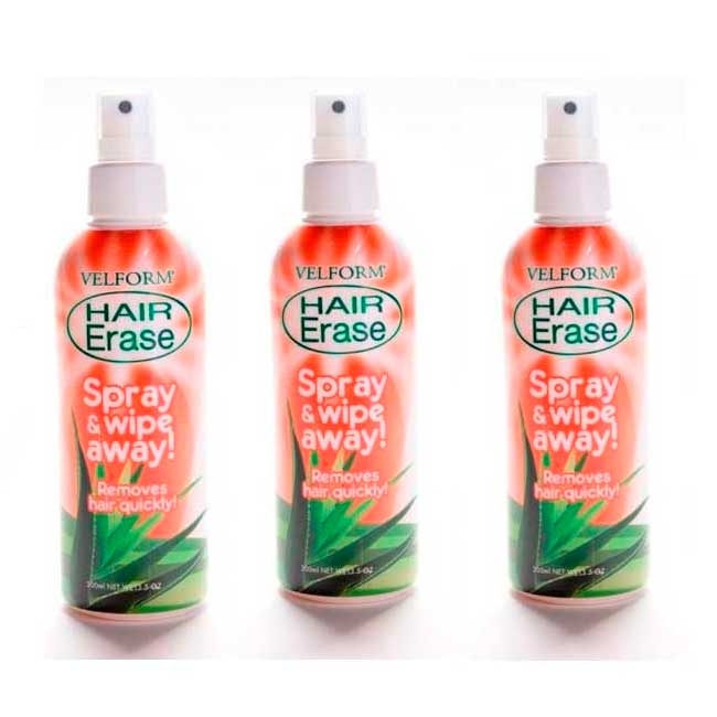 3 x Hair removal spray Hair Erase | Best Direct UK