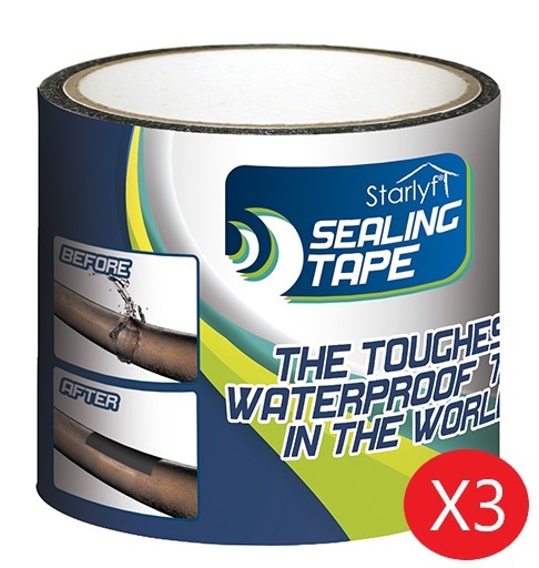 product image of Waterproof tape Starlyf Sealing Tape Pack of 3 | Best Direct UK